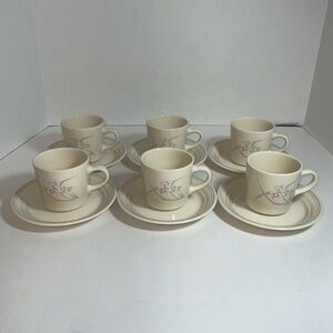 Coffee Mug Saucer Spring Pond Corelle Tea Cups Saucers Dessert Plates Set of 6